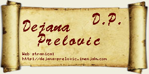 Dejana Prelović vizit kartica